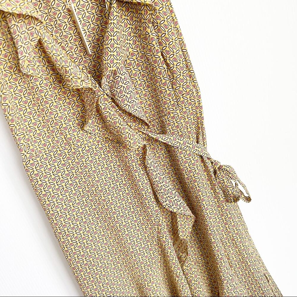 Max Studio Olive Green Ruffle Wrap Maxi Dress - Picture 7 of 13
